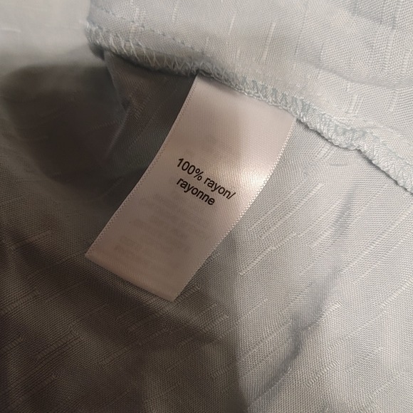 Flowy Peplum Cami Tank Blouse XL Blue Maurices Tie Front V-Neck - Picture 5 of 5